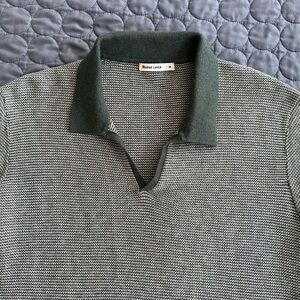 Marine Layer Green and Gray Polo